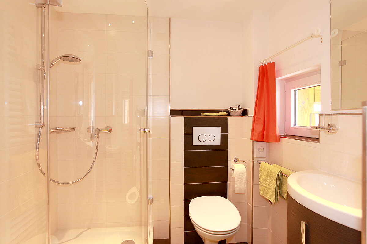 2-room apartment type 32 - Shower Toilet  - Almajur Holiday Hotel Mittelberg Kleinwalsertal