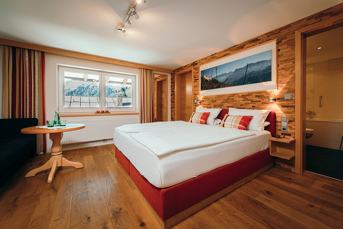 1-Raum Wohnung Typ 30a - Wohn-Schlafraum - Almajur Ferienhotel Mittelberg Kleinwalsertal