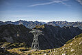 Nebelhornbahn mit Gipfelblick Nebelhornbahn mit Gipfelblick